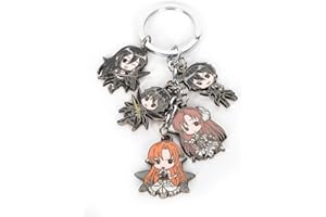 MULTICULTURE Sword Art Online - Portachiavi con 4 mini personaggi Chibi
