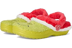 Crocs The Grinch Classic Lined Clog K, Zoccoli Unisex - Bambini e Ragazzi