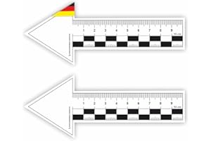SACHVERSTÄNDIGEN-ZUBEHÖR.DE Akcesoria eksperckie | Zestaw 2 strzałek | Linijka dla rzeczoznawców samochodowych | Sprzęt rzeczoznawcy | Narzędzia do pomiaru wyceny nieruchomości | Wyceny | Prezentacja | Wysoka jakość