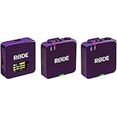 R&Oslash;DE Wireless GO (Gen 3) - &Uuml;&ccedil;&uuml;nc&uuml; Nesil, 32-bit, &Ccedil;ift Vericili, Kayıt &ouml;zellikli Kablosuz Mikrofon Seti (Mor)