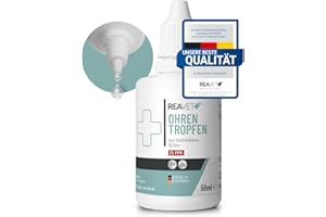 ReaVET Ohrentropfen mit kolloidalem Silber 50ml I Für Hunde und Katzen I SEHR GUT bei Ohrentzündungen, Juckreiz, Keime, Pilze und Bakterien, Ohrenpflege, Ohrenhygiene, Gesunde Ohren