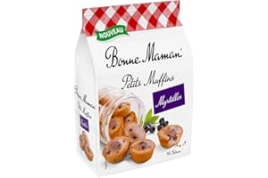 Bonne Maman - Petits Muffins - Myrtilles Confites - 16 Gâteaux - Recette Authentique - 235 G