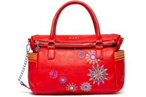 Desigual Bols_ada Loverty, Sac à Femme, Rouge (Rojo), 14x24x33 cm (B x H x T)