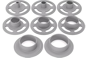 PRIWAS Juego de manguitos copiadores adecuados para Makita RP/RT/3612/3620 | Anillos copiadores adecuados para enrutadores Makita (Set 1: 10/15/20/25/30/35/40/45)