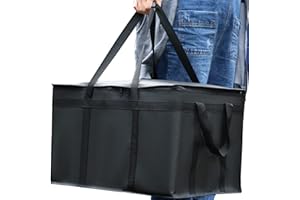 musbus Grand Sac Isotherme Courses Sac Thermique, glacière Pliable Sac de Livraison pour au Chaud avec Fonction de Refroidissement froids