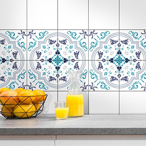 Wandkings Fliesenaufkleber – Design „Bruno“, 15 x 15 cm, 24 Aufkleber für Fliesen in Badezimmer, Küche & mehr - 4