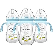 Oberni Babyflaschen-Sauger Größe 2 | 4er Pack Für Babys Ab 3+ Monaten | BPA-frei