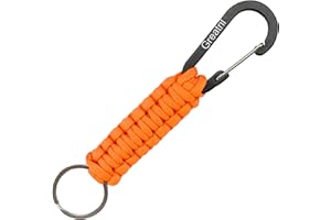 GREATRIL Schlüsselanhänger Karabiner - Paracord Karabinerhaken Schlüsselanhänger Kurz für Arbeit Autoschlüssel Flasche Camping Wandern Jungen/Mädchen/Herren/Frauen