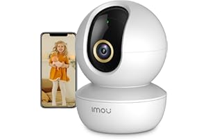 Imou 2.5K (4MP) Kamera Nadzór WiFi Wewnętrzna kamera 360 ° Podłączony smartfon Wykrywanie ludzi AI Inteligentna syrena śledząca Dwukierunkowy dźwięk Tryb prywatny Kompatybilny Alexa