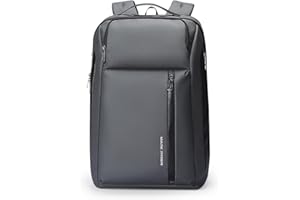 MUZEE MARK RYDEN Plecak biznesowy na laptopa 15,6 cala, rozszerzalny plecak podróżny o dużej pojemności 25 l - 35 l, wodoodporny plecak kabinowy 45 x 30 x 25 cm, torba robocza z USB dla mężczyzn