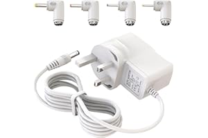BOEEA 5V Power Cord for VTech VM901 VM919HD VM919-2HD VM819 VM819-2 PU Baby Monitor Handheld Screen Parent Unit (Not for Baby Unit Cam), Universal Baby Monitor Charger Adapter with 5Ft Cord, UK Plug