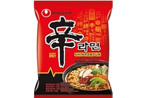 SPICEHUB NongShim Shin Ramyun Noodle Soup, Gourmet Spicy (Pack of 20)