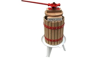 D&L Presse-fruits avec 2 tissus de presse, pressoir pomme, presse-maïs, AWZ 6 l