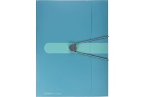 Herlitz® Teczka na dokumenty A4 z gumką Rysunkowa | Folder Organizer Ochrona Zabezpieczenie | Praktyczna etykieta | Uniwersalna | Do Biura Pracy Szkoły Studia | Caribbean turkus