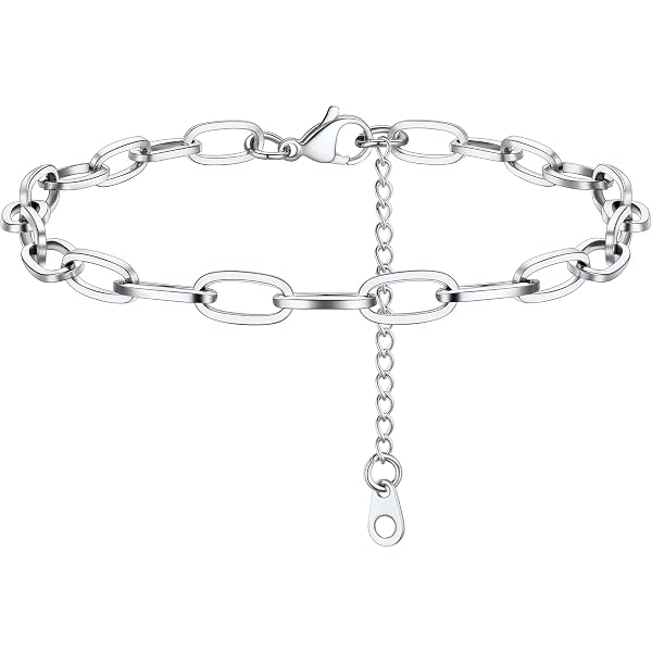 Bracelet De Cheville Femme Double Chaîne Or - Avec Charmes Cœur Et Lettre, Ajustable 22+5 Cm