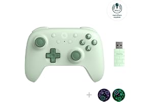 8Bitdo Ultimate 2C Hall Effect Joysticks and Hall Triggers Wireless Controller for Windows PC and Android, with Remappable L4/R4 Bumpers, Turbo function & Rumble vibration (Green)