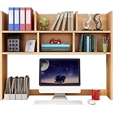 LENNOSIL Étagère De Bureau à Poser - Support Rangement Livres Et Documents En Bois - Organisateur Espace De Travail