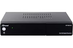 XTREND ET 7100 V2 HD 1x DVB-C/T2 Tuner H.265 Linux (Full HD, 1080p, HbbTV, Receiver) Schwarz