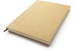 Cahiers de recharge de papier doublé - pour journal en cuir rechargeable Sovereign-Gear - Feuilles recyclées écologiques sans acide Bloc-notes A5 ligné 146 x 210 cm avec 240 pages souples et signet