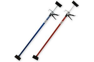 DOCTOR SAN - SANIERUNGSTECHNIK Montagestütze Deckenstütze Teleskopstütze Einhandstütze Zargenspanner 115-290cm 30 Kg Tragkraft (2 Stk., ROT)