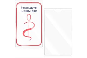 JIAWAGGAG Porte Caducee Voiture Infirmier Pare Brise Porte Carte Autocollant Support Caducée Infirmier Voiture Matériau PVC Diamètre intérieur 11.5x18.3cm Grande Taille Transparent Réductions De Stationnement