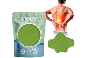 DOLCCIA - Parches naturales para el dolor de espalda Dolccia, Parche para alivio del dolor, Parches de Calor Moxibustión, Parche de ajenjo, Eliminan Toxinas Cuerpo Mejoran Sueño, Inflamación, 12 uds