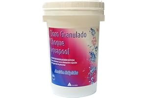 KING KONG CHEM Cloro Granulado Mini Piscinas disolución rápida Aquapool (Choque granulado) 1 kg - Apto para POLIÉSTER/Liner