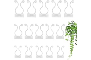 GUGUGO 90 Stück Pflanzenclips, Pflanzenclips für Kletterpflanzen, Pflanzen Clips, Weiß Pflanzenstützclip, Kletterpflanzen Befestigung, Praktischer Pflanzenstützclip, Pflanzenclips Wand, Pflanzenhalter