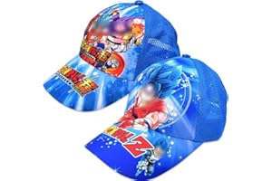 Tomicy Baseball Cap 2 Stücke Goku Baseballkappe für Kinder Geschenk für Jungen Mädchen Kappe Baseball Cap Basecap Kinder-Geburtstag Schule Sport Sonnenschutz