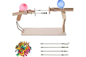 WORUIB 1 Sets Balloon Brawlers, Balloon Fencing Game, Wooden Balloon Fencing Game, For Exciting Balloon Battles, Fast-Paced Party Game For Kids And Adults (With 30 Balloons)