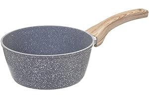 SG SECRET DE GOURMET Secret de Gourmet - Casserole D 20 cm en Aluminium Forgé aspect pierre Ligne Nature