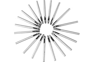 GLOGLOW 20 pcs Poinçon Trou en Cuir Artisanat 5mm en Acier au Carbone Fleur Outil pour Portefeuille/Ceinture Décoration