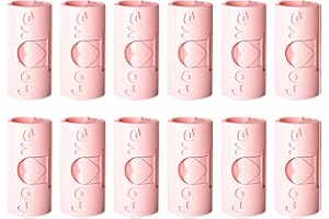 OTKARXUS Bed Sheet Grippers,12PCS Cylindrical Plastic Bed Sheet Clips No Needle,Non-slip Sheets Holders Mattress Clip Pins for Fixing Sheets, Clothes, Food Bags (B Pink)