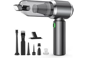NVKHG Aspirador de Mano, Mini Aspirador Ligero portátil Recargable, Aspirador de Coche 3 en 1 con Motor sin escobillas, Aspirador sin Cable para Coche, para Uso en la Oficina, el hogar, la Cocina