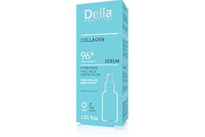 Delia Cosmetics - Siero Idratante - Collagene - Pelle Secca e Disidratata - Riduce le Rughe - Migliora l'elasticità - Pelle Idratata e Fresca - 30ml
