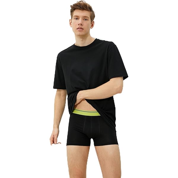 Koton 3-Pack Multicolor Slip Boxer Set Pugile, Black(999), S Uomo - Foto 6