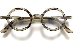 LONDON MOLE® Moley lunettes de lecture | Lecteurs ronds sympas | Homme femme unisexe | Charnières à ressort