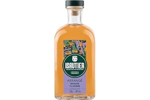 Isautier - Rhum Arrangé Banane Flambée - Ile de la Réunion - 40° (1 x 0,5L)