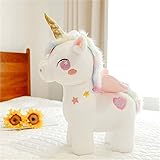 SWECOMZE Einhorn Plüschtier Einhorn Stofftier Einhorn Kuscheltier Plüsch Einhorn Groß für Baby Oder Mädchen Einhorn Geschenk 
