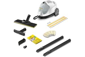 Kärcher Steam Cleaner SC 4 EasyFix, steam pressure: 3.5 bar, heating time: 4 min, power: 2000 W, surface power: 100 m², 2-tank system: 0.5 l+0.8 l, with floor cleaning set EasyFix, nozzles and covers