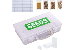 Eiito 64 Fächer Diamond Painting Aufbewahrungsbox Kunststoff Dosen, 5d Diamant Painting Zubehör, Werkzeugbehälter Schmuck Organizer