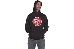 Foo Fighters Kapuzenpullover FF Band Logo Nue offiziell Herren Schwarz Pullover