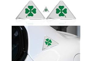 HENGYUESHANG Lot de 3 autocollants de voiture avec logo pour Alfa Romeo Giulietta Stelvio Spider GT Giulia Mito Brera Tonale 159 156 147 939