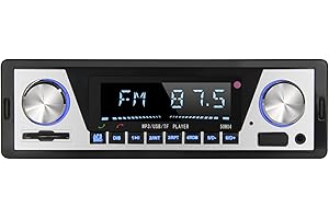 XINROAM Radio Coche Bluetooth: Autoradio Bluetooth 1 DIN con Llamadas Manos Libres y Soporte para Controlar App - Radio para Coche con Reproductor de MP3 USB, Compatible con Telefonos iOS y Android