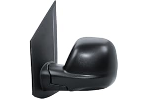 LONGLING Specchietto Laterale Sx Specchio Elettrico E Riscaldabile Manuale Pieghevole Nero Opaco Copertura Cappuccio Per Citroen Jumpy Peugeot Expert Opel Vivaro Toyota ProAce 2016-2024