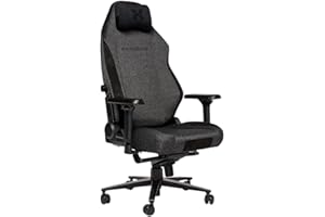 ‎PARADOX Paradox - Krzesło gamingowe Black Raven - Fotel gamingowy PC z poduszką - Wygodne krzesło do biurka - Krzesło komputerowe z alcantarą - Z poduszką - Czarny, Szary