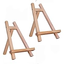 Mini Staffelei Holz - Zusammenklappbarer Kartenständer 20x30cm