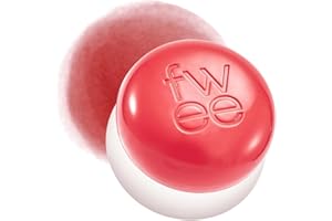 fwee Blurry Pudding Pot | Airbrushed Blush & Lip, Buildable Pigment, Long-lasting, Lightweight, Easy to Blend, Natural Soft Matte Finish - Girls (Coral Red) | 5 g