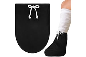 IKOPFLN 1 Pezzo Calzino coprigesso per piede, Copri Calzino per Gesso, Modello nero sottile, adatto all'estate, Calzini copripiedi Manicotto