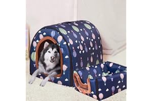 DG CATIEE Cuccia per cani di taglia XL, cuccia per cani di taglia grande e grande, cuccia per gatti e animali domestici, per interni ed esterni (XL (75 x 57 x 55 cm), K)
